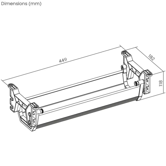 Maclean under-desk cable/extension organizer max. load 5kg white MC-106 W - AccessoriesTVA-AKC<<<TV