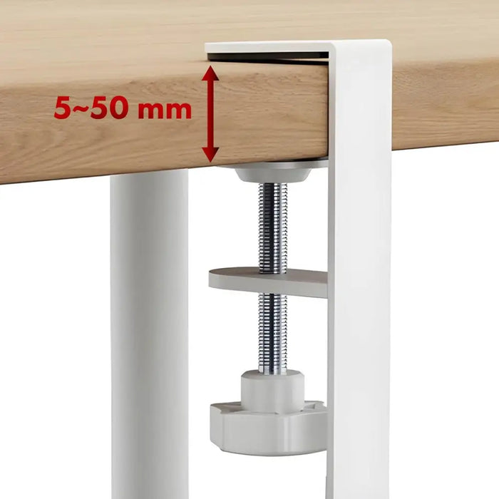 Maclean under-desk cable organizer max. load 5kg 2 levels white MC-104 W - AccessoriesTVA-AKC<<<TV