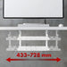 Maclean under-desk cable organizer max. load 5kg max. 728mm 2 levels white MC-102 W - AccessoriesTVA-AKC<<<TV