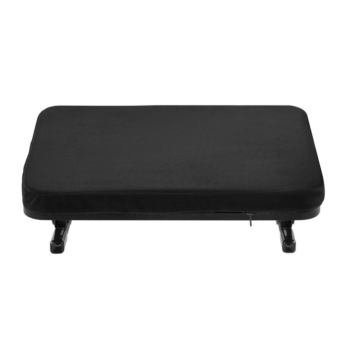 Maclean MC-460 Ergonomic Footrest Leg Foot Rest Infinitely Adjustable Angle Under Desk Removable Cushion Cushioned