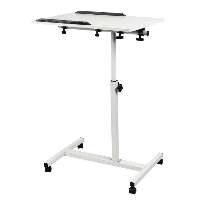 Maclean mobile desk/laptop stand, white, height adjustment 59-89cm, max. 30kg , MC-121 W