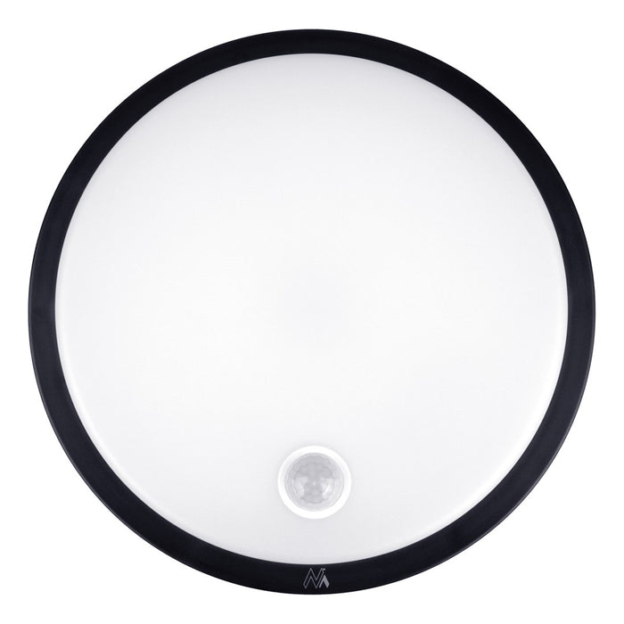 Maclean LED lamp with motion sensor, PIR sensor, black, 10W, IP65, 1000lm, neutral color, MCE525 B