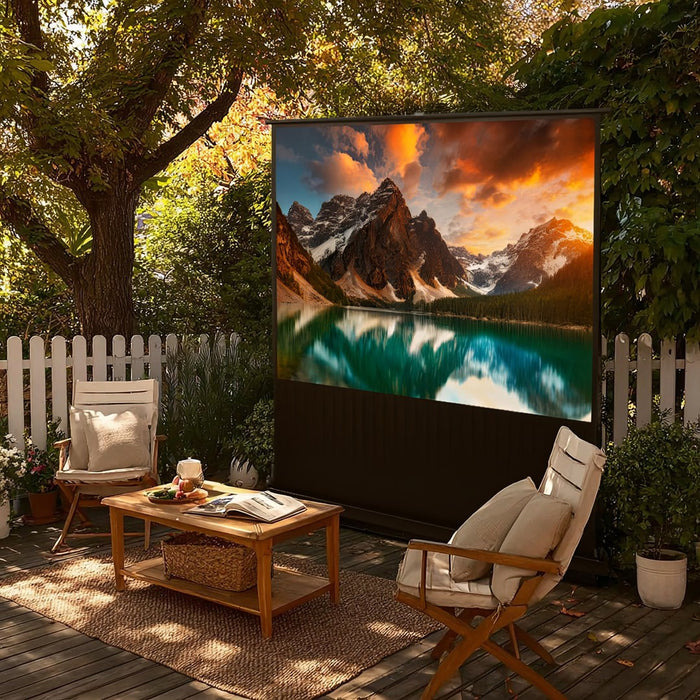 Maclean MC-964 portable projection screen, compact, floor, 100", 16:9