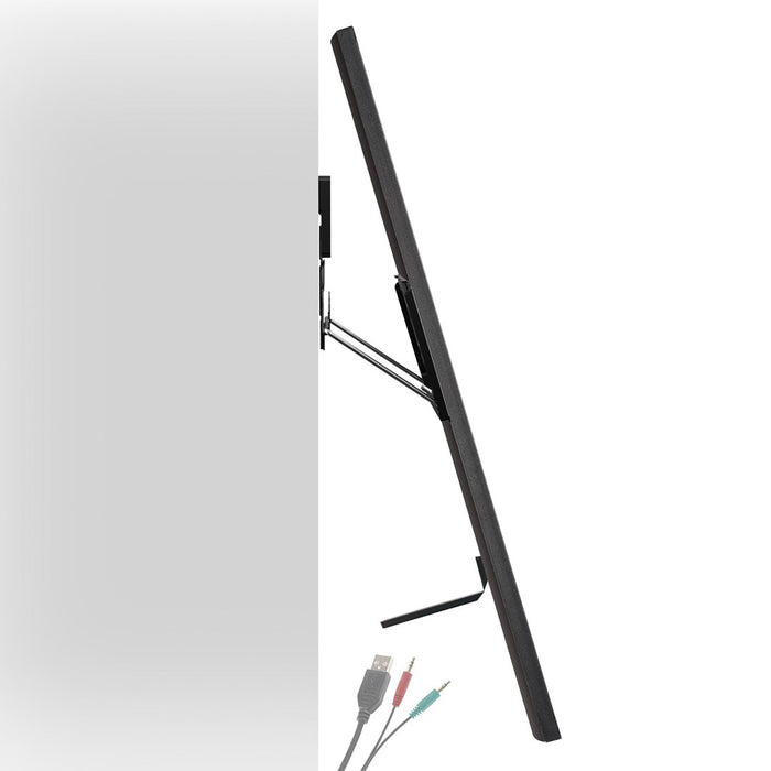 Maclean MC-481 Ultra Flat Slim TV Wall Mount Bracket Holder for 37-80" Flat Curved up to 75kg Max. VESA 600x400 Universal TV Mount Holde