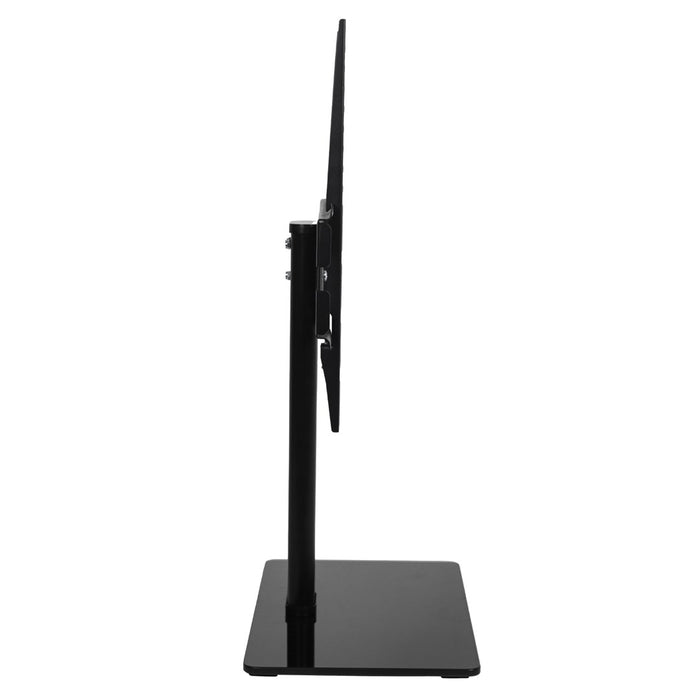 Maclean MC-450 Universal TV Stand for TV Cabinet max. 40kg, max. VESA 400x400 32-65" Tempered Glass Base 3-Level Height Adjustment