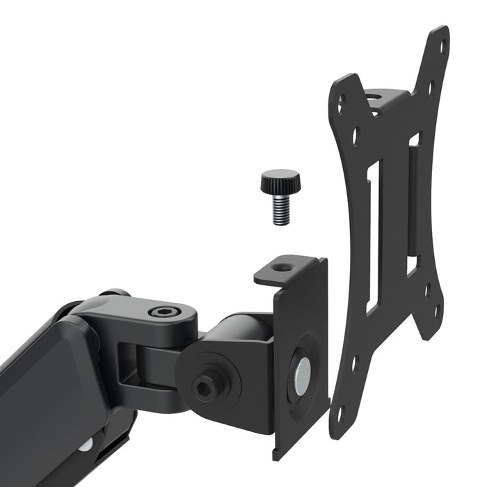 Maclean 3 monitor mount, gas spring, 17"-27", 2-8kg, black, MC-137