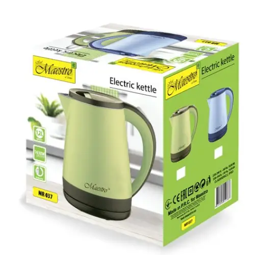 Maestro MR-037 (MR-037-BLUE) Electric kettle 1,2 L 1630 W Blue - Electric kettlesAGD-CZE<<<Home Appliance