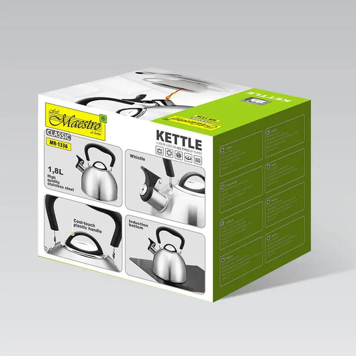 Maestro MR-1336 kettle 1.8 L Silver - Non-electric kettlesAGD-CZN<<<Home Appliance - ProductsAGD<<<ActionPL