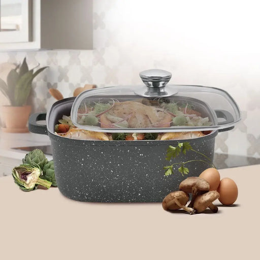 Maestro MR-2828 Pot with lid 28 cm 8 l Black - Non-electric pots / pansAGD-GAR<<<Home Appliance - ProductsAGD<<<ActionPL