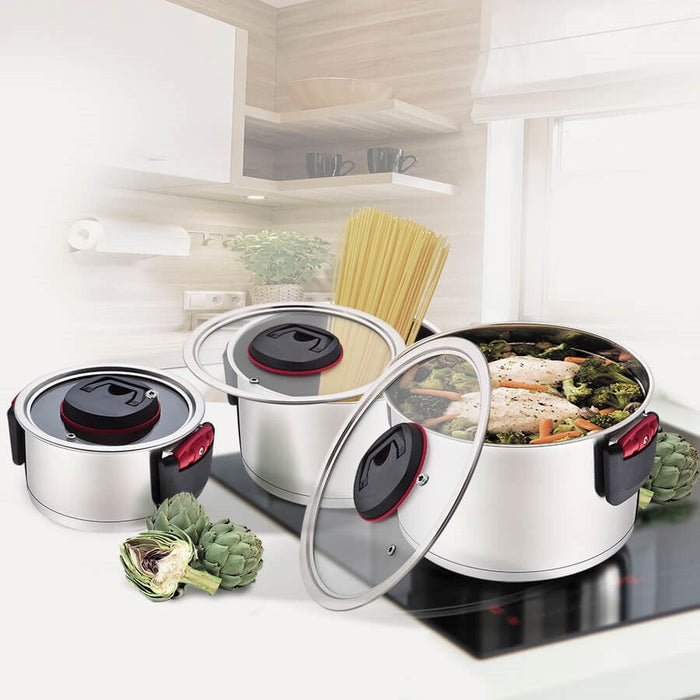 Maestro MR-3530-6 Pots set with folding handles 6 pieces - Non-electric pots / pansAGD-GAR<<<Home Appliance