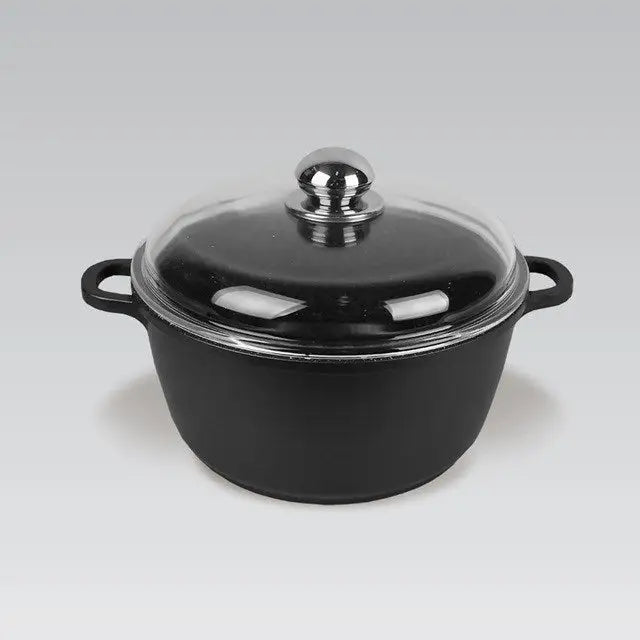 Maestro MR-4624C Pot with lid 24 cm 4 l Black - Non-electric pots / pansAGD-GAR<<<Home Appliance