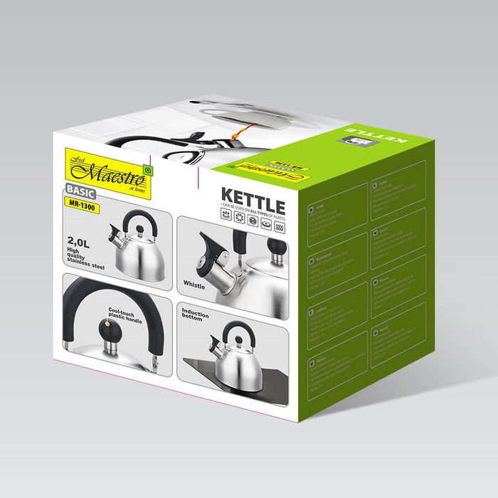 Maestro MR-1300 kettle 2 L Silver