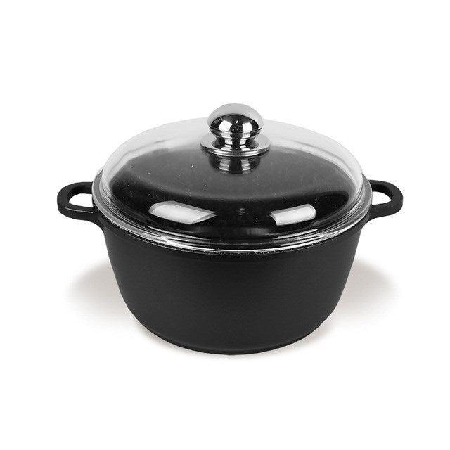 Maestro MR-4620C Pot with lid 20 cm 2,1 l Black