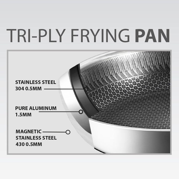 Frying pan with lid MAESTRO MR-1216 28 cm (MR-1216-28)