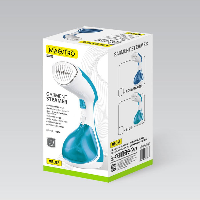 Clothes steamer 1500W Maestro MR-355-BLUE
