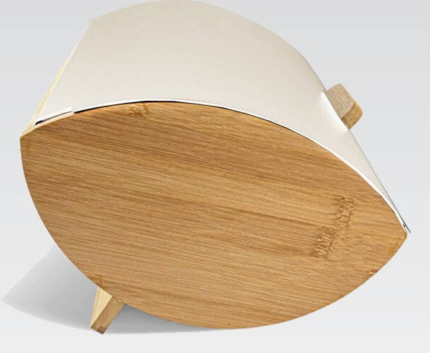 Maestro MR-1775-IVORY bread box Other Ivory, Wood Bamboo, Metal