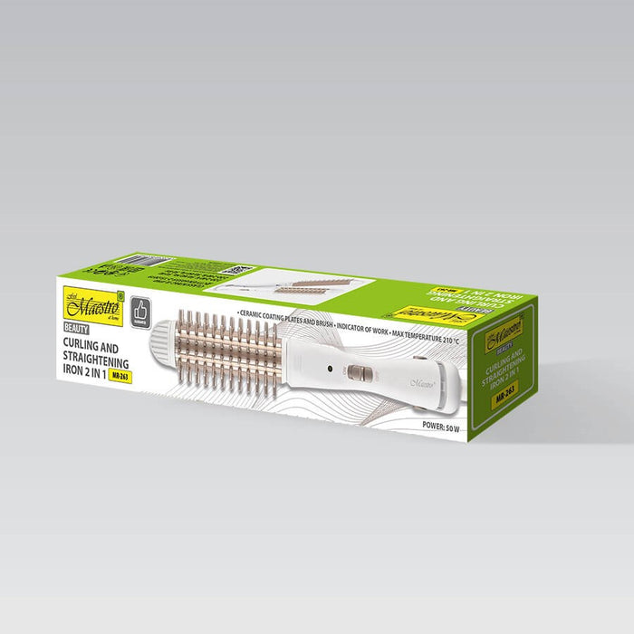 Hair curler and straightener 2in1 55W MAESTRO MR-263