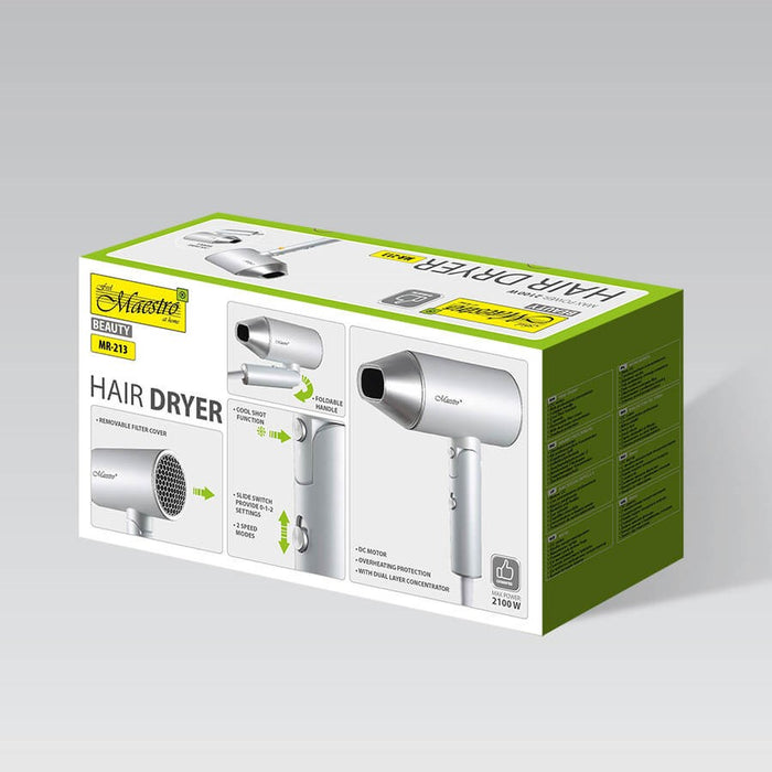 Hair dryer 2100W MAESTRO MR-213