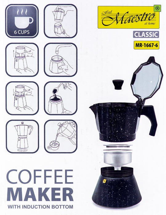 Coffee machine for 6 cups MR-1667-6 MAESTRO