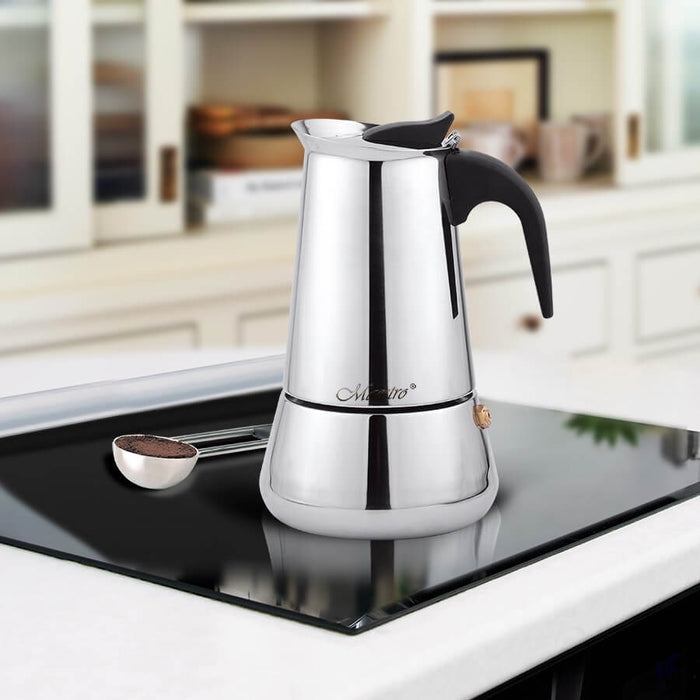 Maestro 4 cup coffee machine MR-1660-4 silver