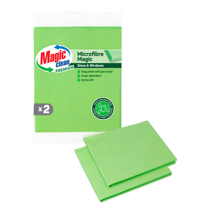 MICROFIBER TOWELS 2 PCS MAGIC CLEAN MAGIC CLEAN PREMIUM