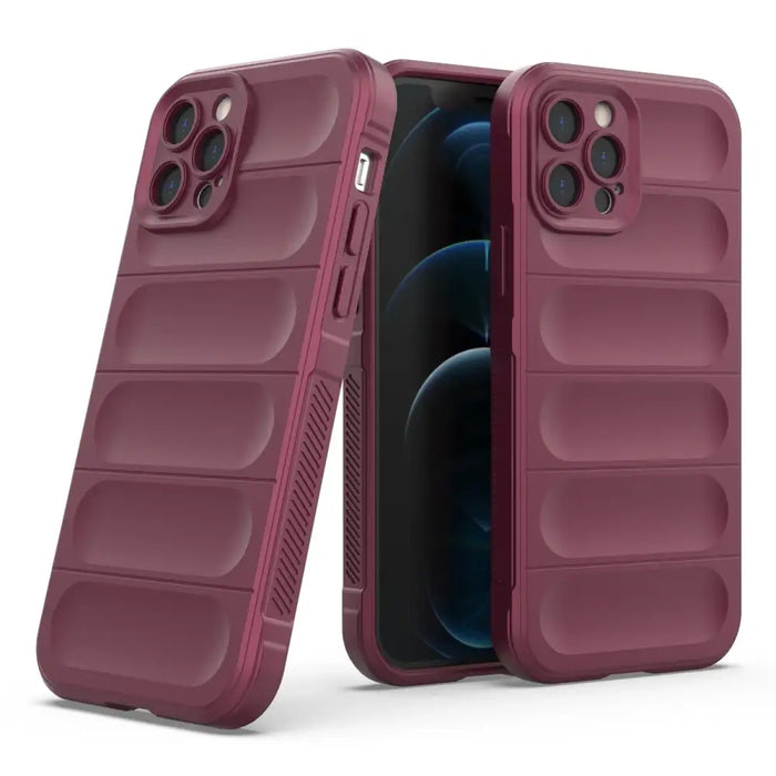 Magic Shield Case for iPhone 12 Pro flexible armored burgundy cover - Cell phone cases and covers<<<HurtelXML