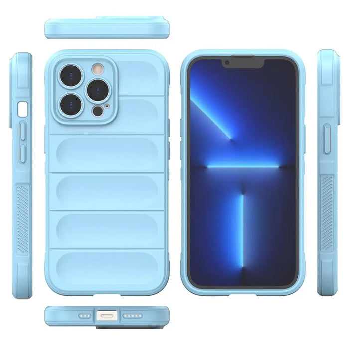 Magic Shield Case for iPhone 13 Pro Max flexible armored cover light blue - Cell phone cases and covers<<<HurtelXML