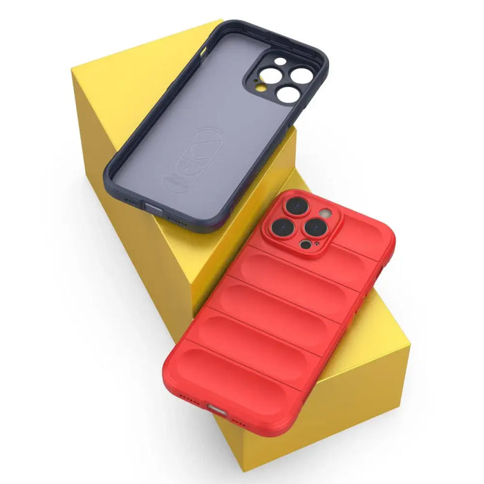 Magic Shield Case case for iPhone 14 Pro Max elastic armored case in burgundy - Cell phone cases and covers<<<HurtelXML