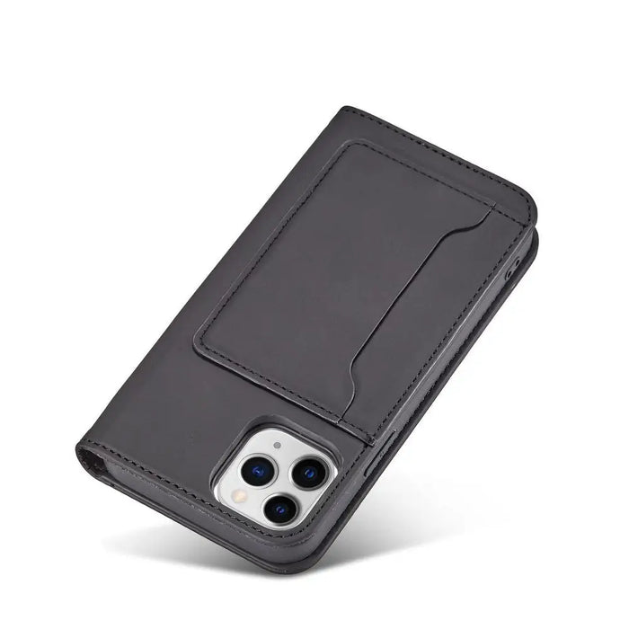 Magnet Card Case for iPhone 12 cover card wallet card stand black - Cell phone cases and covers<<<HurtelXML