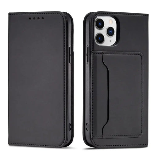 Magnet Card Case for iPhone 12 cover card wallet card stand black - Cell phone cases and covers<<<HurtelXML