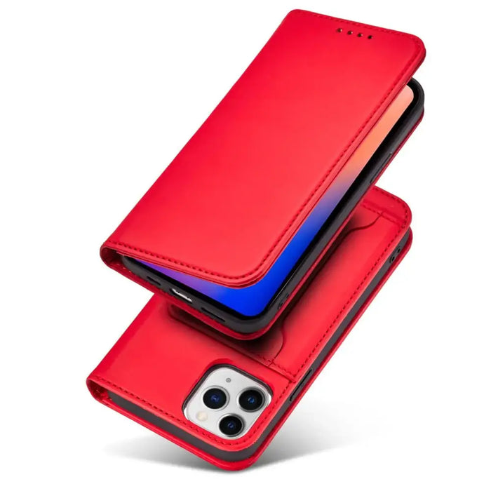 Magnet Card Case for iPhone 12 cover card wallet card stand red - Cell phone cases and covers<<<HurtelXML