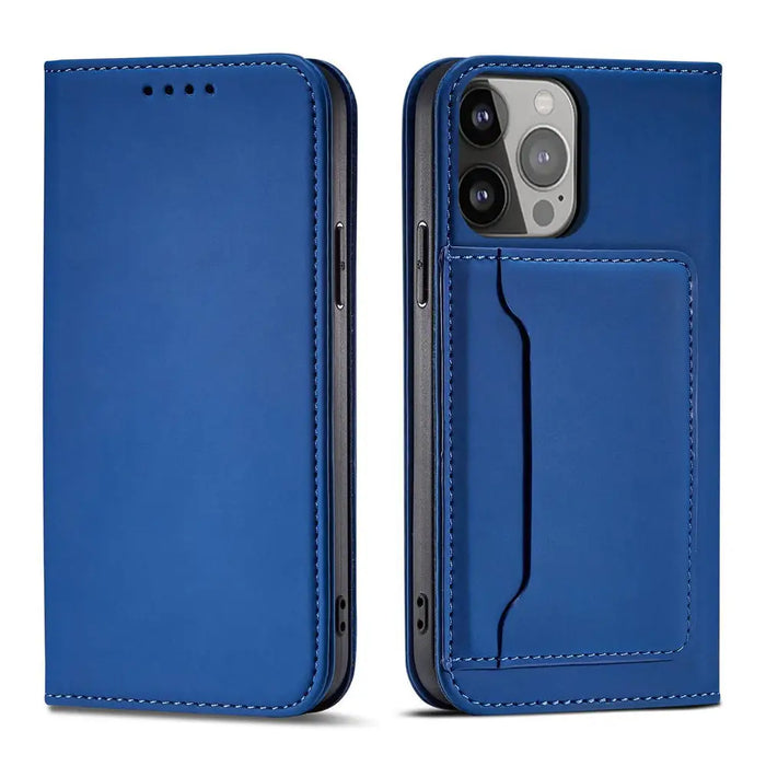 Magnet Card Case for iPhone 13 cover card wallet card stand blue - Cell phone cases and covers<<<HurtelXML