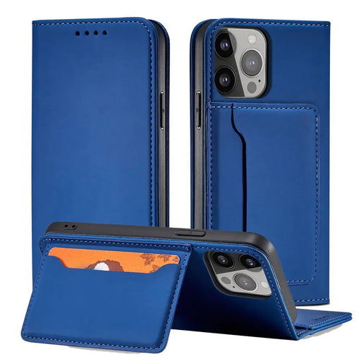 Magnet Card Case for iPhone 13 cover card wallet card stand blue - Cell phone cases and covers<<<HurtelXML