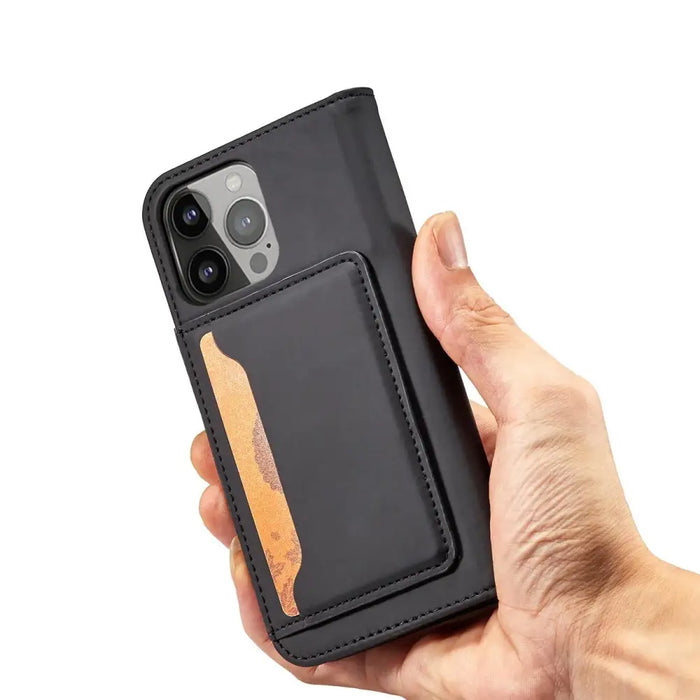 Magnet Card Case for iPhone 13 mini cover card wallet card stand black - Cell phone cases and covers<<<HurtelXML