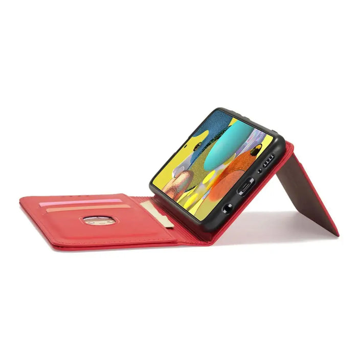 Magnet Card Case For Samsung Galaxy A12 5G Pouch Wallet Card Holder Red - Cell phone cases and covers<<<HurtelXML