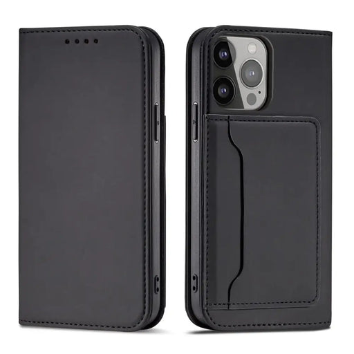 Magnet Card Case for Samsung Galaxy A23 5G cover with flip wallet stand black - Cell phone cases and covers<<<HurtelXML