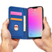 Magnet Card Case for Samsung Galaxy A23 5G flip cover wallet stand blue - Cell phone cases and covers<<<HurtelXML