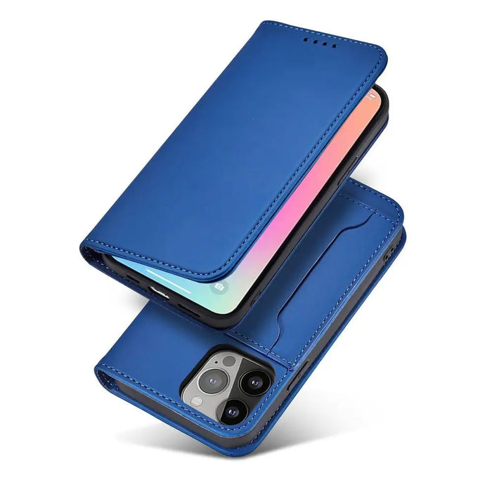 Magnet Card Case Case for Samsung Galaxy S22 Ultra Cover Card Wallet Card Holder Blue - Cell phone cases