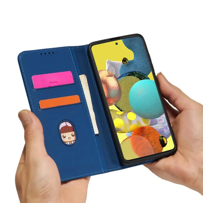 Magnet Card Case Case for Xiaomi Redmi Note 11 Pouch Card Wallet Card Holder Blue - Cell phone cases
