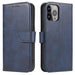 Magnet Case elegant bookcase type case with kickstand for iPhone 13 Pro Max blue - Cell phone cases