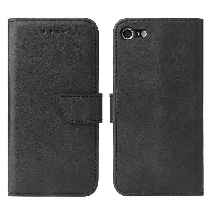 Magnet Case Elegant Case Cover Flip Cover iPhone SE 2022 / SE 2020 / iPhone 8 / iPhone 7 Black - Cell phone cases