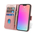 Magnet Case elegant case cover flip cover with stand function for iPhone 14 Pro pink - Cell phone cases