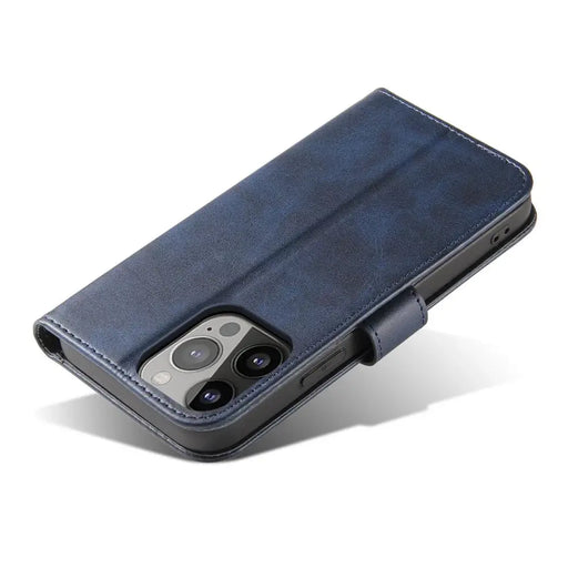 Magnet Case elegant case cover with a flap and stand function iPhone 14 blue - Cell phone cases and covers<<<HurtelXML
