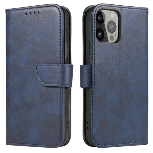 Magnet Case for Samsung Galaxy A54 5G cover with flip wallet stand blue - Cell phone cases and covers<<<HurtelXML