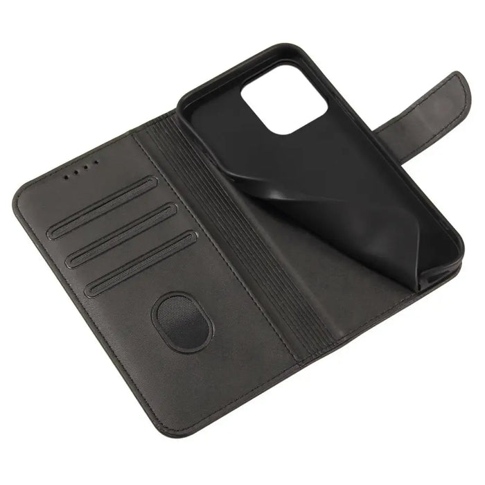 Magnet Case case for Xiaomi 12T Pro / Xiaomi 12T cover with flip wallet stand black - Cell phone cases