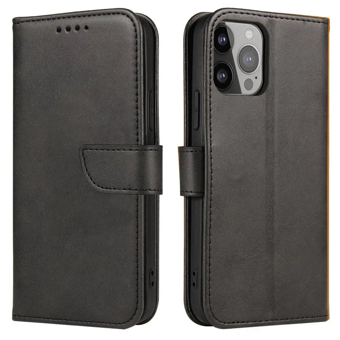Magnet Case case for Xiaomi 12T Pro / Xiaomi 12T cover with flip wallet stand black - Cell phone cases