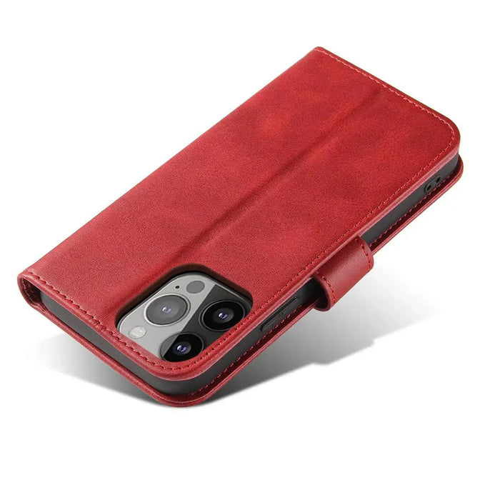Magnet Case with Flip for Samsung Galaxy S25 - Red - Cell phone cases and covers<<<HurtelXML