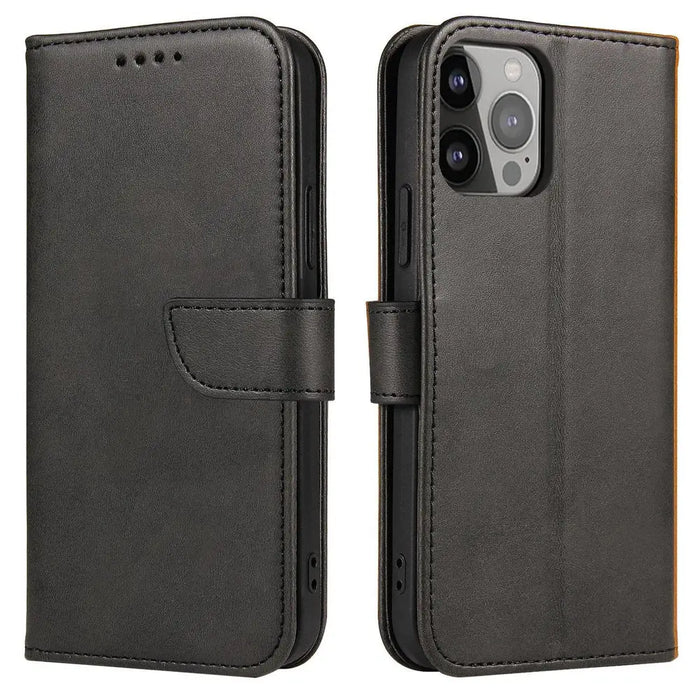 Magnet Case with Flip for Samsung Galaxy S25 Ultra - Black - Cell phone cases and covers<<<HurtelXML
