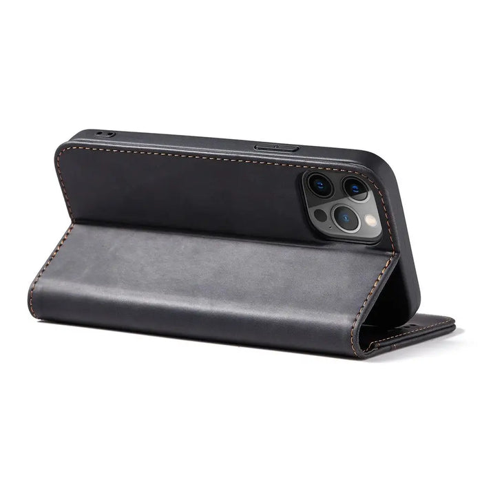 Magnet Fancy Case Case for iPhone 12 Pro Max Pouch Wallet Card Holder Black - Cell phone cases and covers<<<HurtelXML