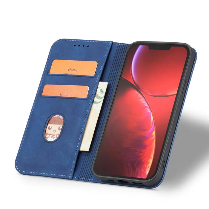 Magnet Fancy Case Case for iPhone 13 Pro Pouch Card Wallet Card Stand Blue - Cell phone cases and covers<<<HurtelXML